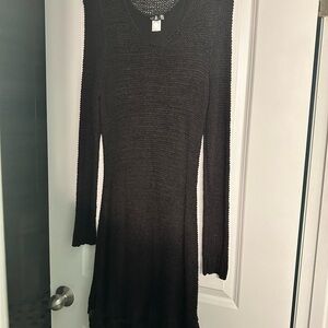 Venus Black Long Sleeve Dress